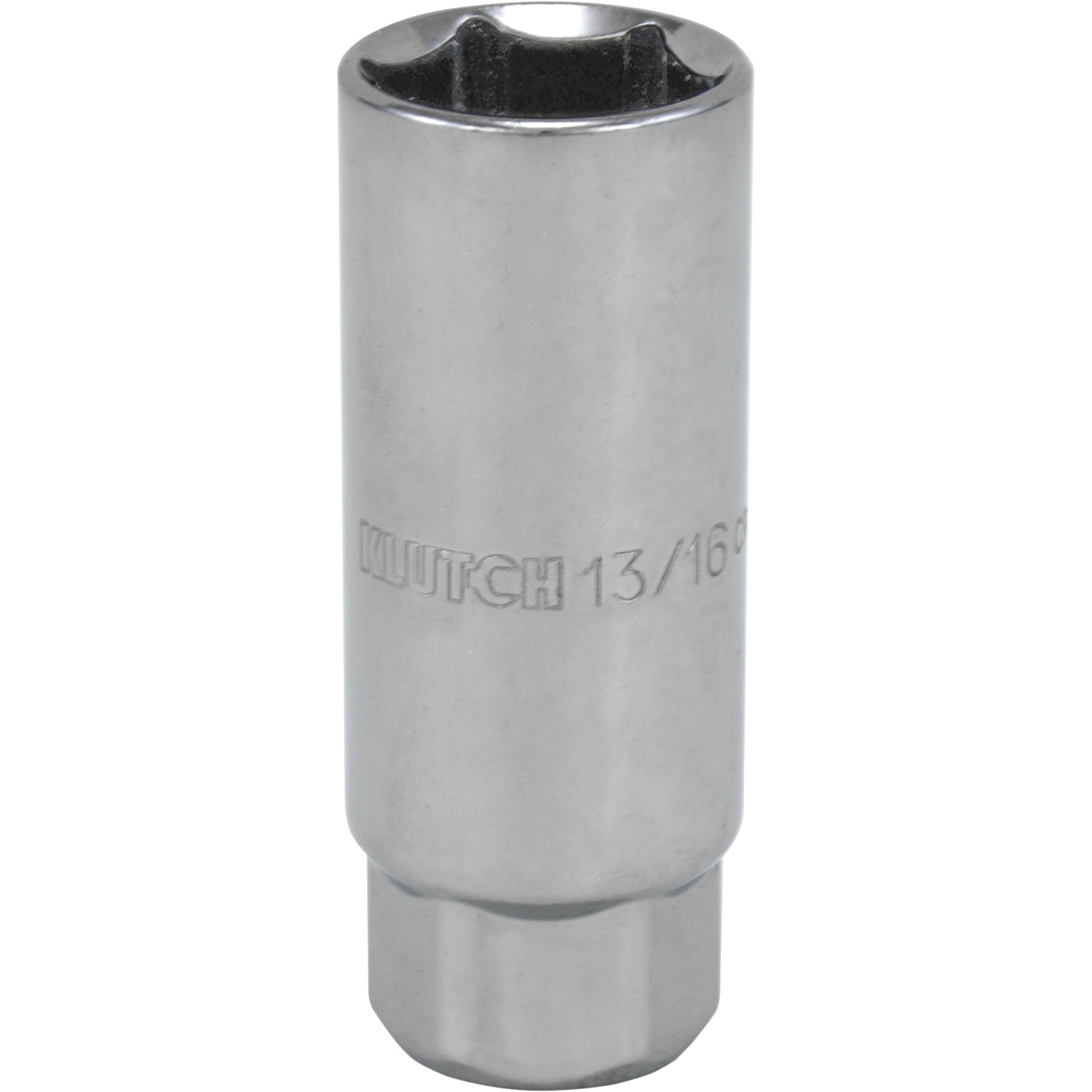 Klutch Spark Plug Socket, 13/16in., 3/8in.-Drive